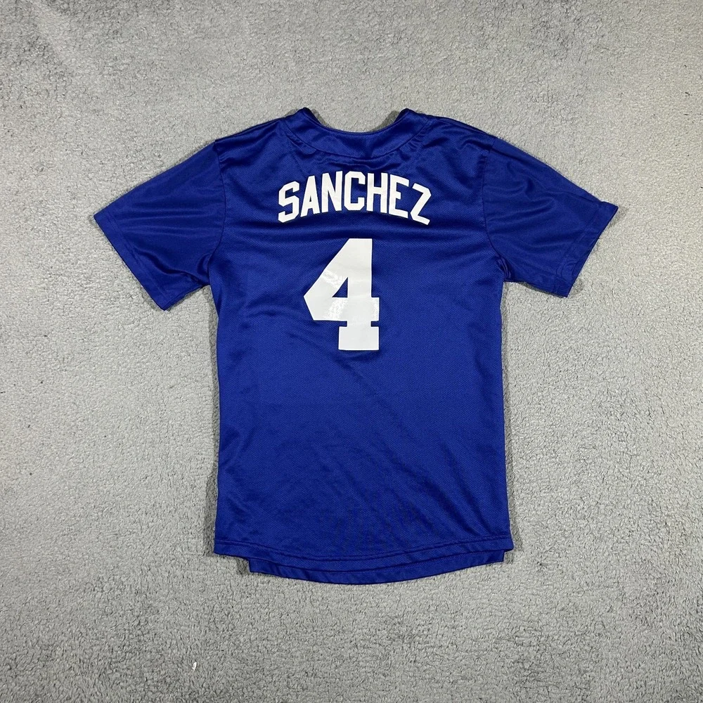 Nike Dodgers Blue Jersey Youth Men's Medium #4 Sanchez #3428